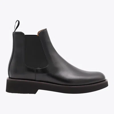 CHURCH'S CHURCH'S BLACK LEATHER MONMOUTH BOOTS
