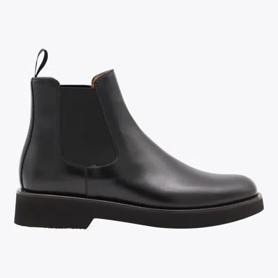 CHURCH'S CHURCH'S BLACK LEATHER MONMOUTH BOOTS