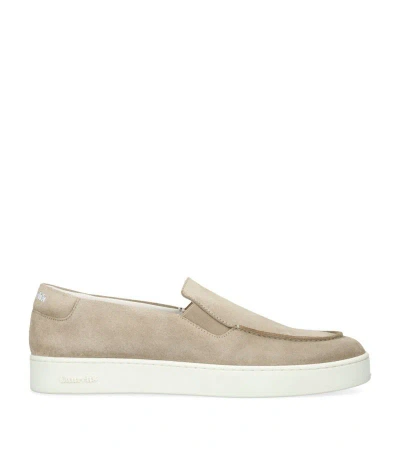 Church's Suede Longton Slip-on Trainers In Beige