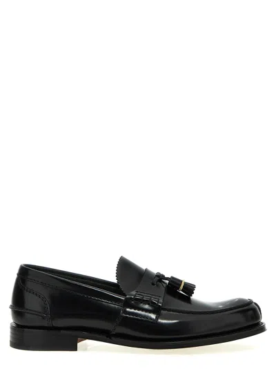 Church's Burgundy Leather Tiverton Loafers In Red