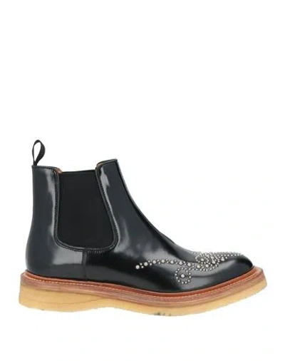 Church's Woman Ankle Boots Black Size 5 Leather