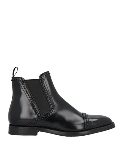 Church's Woman Ankle Boots Black Size 6 Leather