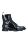 CHURCH'S CHURCH'S WOMAN ANKLE BOOTS BLACK SIZE 7 LEATHER
