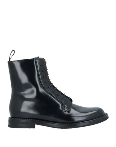 Church's Woman Ankle Boots Black Size 6 Leather