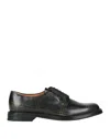 Church's Woman Lace-up Shoes Charcoal Size 5.5 Soft Leather In Grey