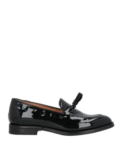 Church's Woman Loafers Black Size 6.5 Leather
