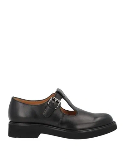 Church's Woman Loafers Black Size 9 Leather In Multi