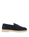 Church's Woman Loafers Navy Size 8 Leather In Navy