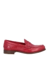 Church's Woman Loafers Red Size 6 Soft Leather In Red