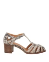 Church's Woman Sandals Light Grey Size 7.5 Leather In Grey