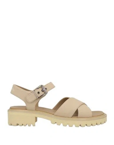 Church's Woman Sandals Sand Size 8 Textile Fibers In Gold