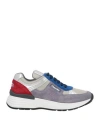 Church's Woman Sneakers Light Grey Size 8 Leather, Textile Fibers