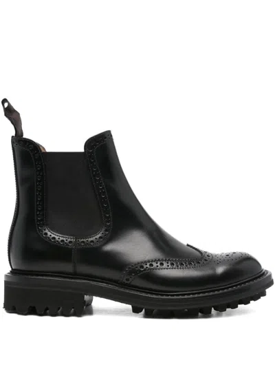 Church's Women Mcqueen Leather Boots In Black