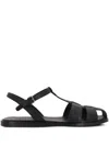 Church's Heeled Sandals With Flat Sole And Open Toe In Black