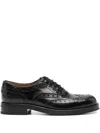 Church's Lace Up Leather Shoes With Brogue Detailing In Black