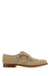 Church's Women Sand Suede Monk Strap Shoes In Brown