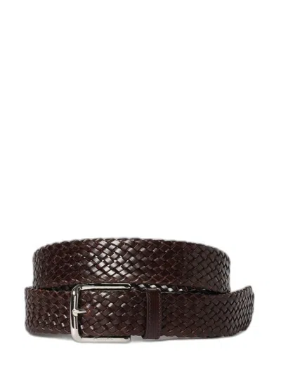 Church's Woven Leather Belt In Brown