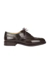 Church's Oxford Brogue Burwood In Brushed Calfskin In Black