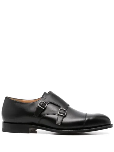Church's Cowes Monk Shoes In Black