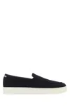 Church's Dark Blue Suede Longton 2 Slip-ons In Navy
