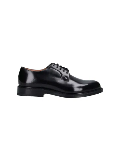 Church's Polished Leather Derby Shoes With Round Toe In Black