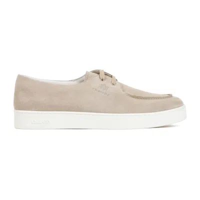 CHURCH'S CHURCH'S DESERT BEIGE CALF LEATHER LONGSIGHT 2 LACE UP