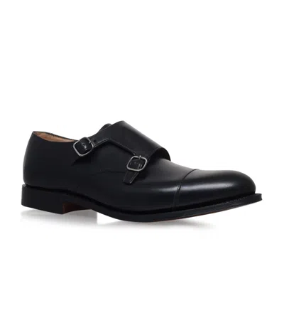 Church's Double Monkstrap Brogues In Black