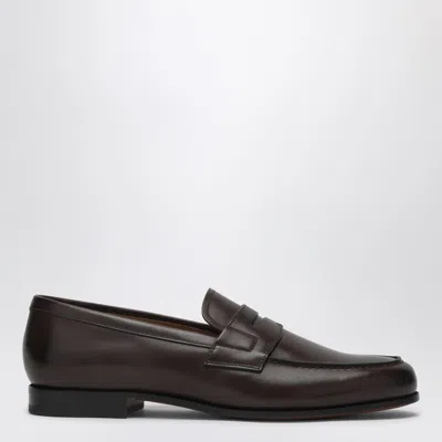 Church's Ebony Leather Heswall Loafer In Brown