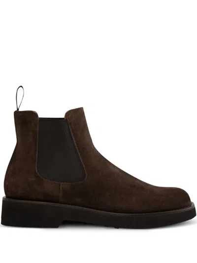Church's Elasticated-panel Suede Chelsea Boots In Brown