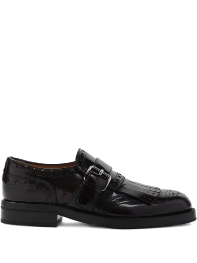 Church's Embellished Brogue Shoes In Red