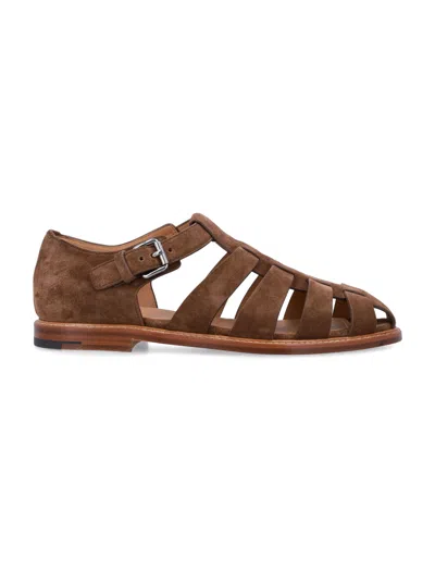 Church's Fisherman 3 Strap Sandal For Men In Brown