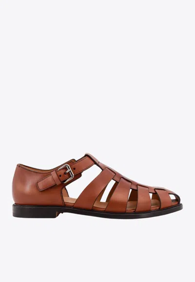 Church's Fisherman Leather Sandals In Brown
