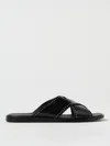 Church's Oriyah Leather Stud Crisscross Sandals In Black