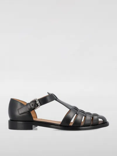 CHURCH'S FLAT SANDALS CHURCH'S WOMAN COLOR BLACK,F66766002