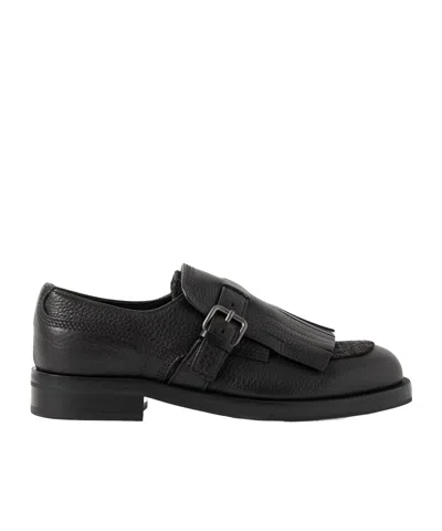 Church's Piper Fringed Textured-leather Brogues In Multi