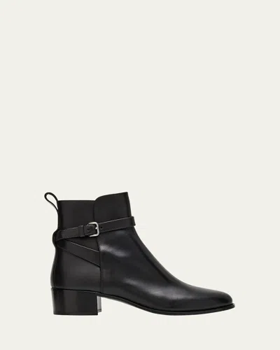 Church's Fume Paloma Wrap Leather Ankle Boots In Black