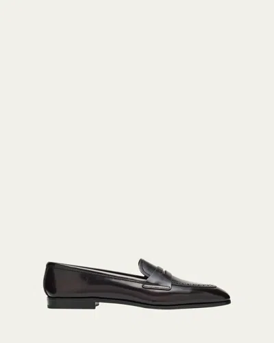 Church's Fume Polished Leather Loafers In Burgundy