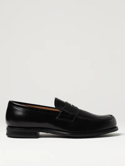 Church's Gateshead Moccasins In Brushed Leather In Black