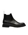 Church's Leicester Semi-gloss Calfskin Boot In Black