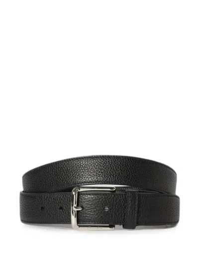 Church's Grained Leather Belt In Orange