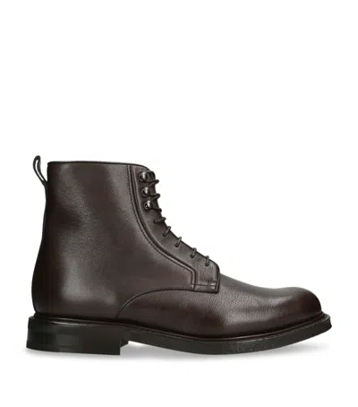 Church's Grained Leather Pulford Boots In Brown