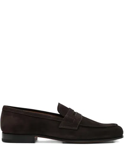 Church's Brown Heswall Suede Leather Loafers In Multi