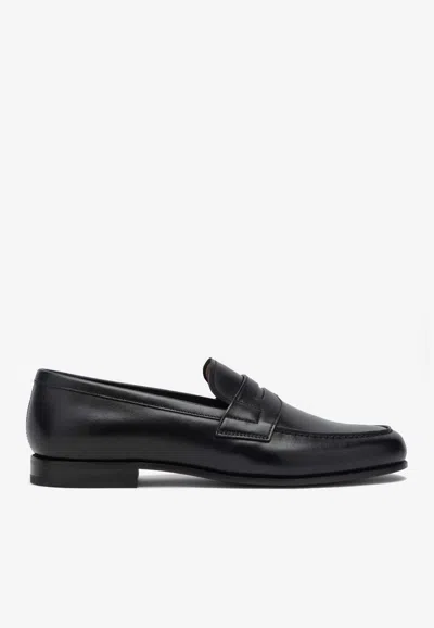 Church's Heswall Leather Loafers In Black