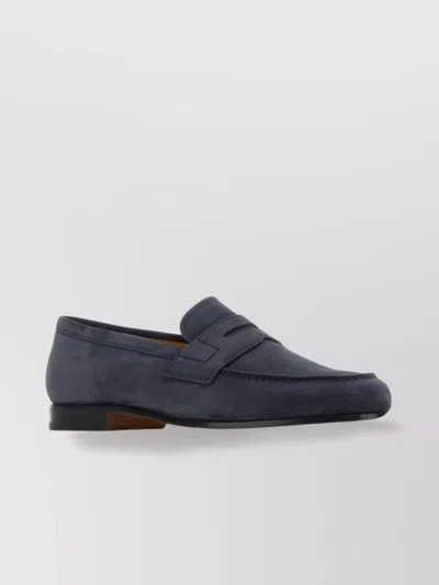 Church's Suede Loafers With Penny Strap And Round Toe In Blue