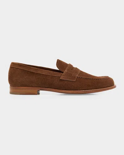 Church's Heswall Suede Penny Loafers In Brown