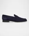 Church's Heswall Suede Penny Loafers In Danubio