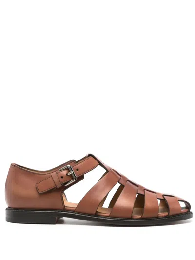 Church's Fisherman Leather Sandals In Brown