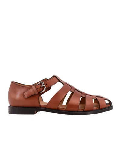 Church's Fisherman Leather Sandals In Brown