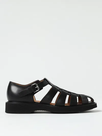 Church's Hove Sandals In Leather In Black