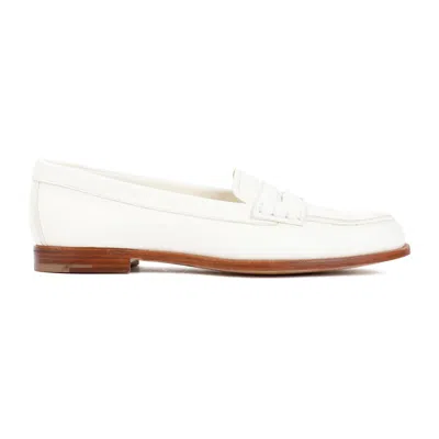 CHURCH'S KARA 2 IVORY DEER LEATHER LOAFERS